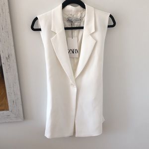 Zara White Vest Top